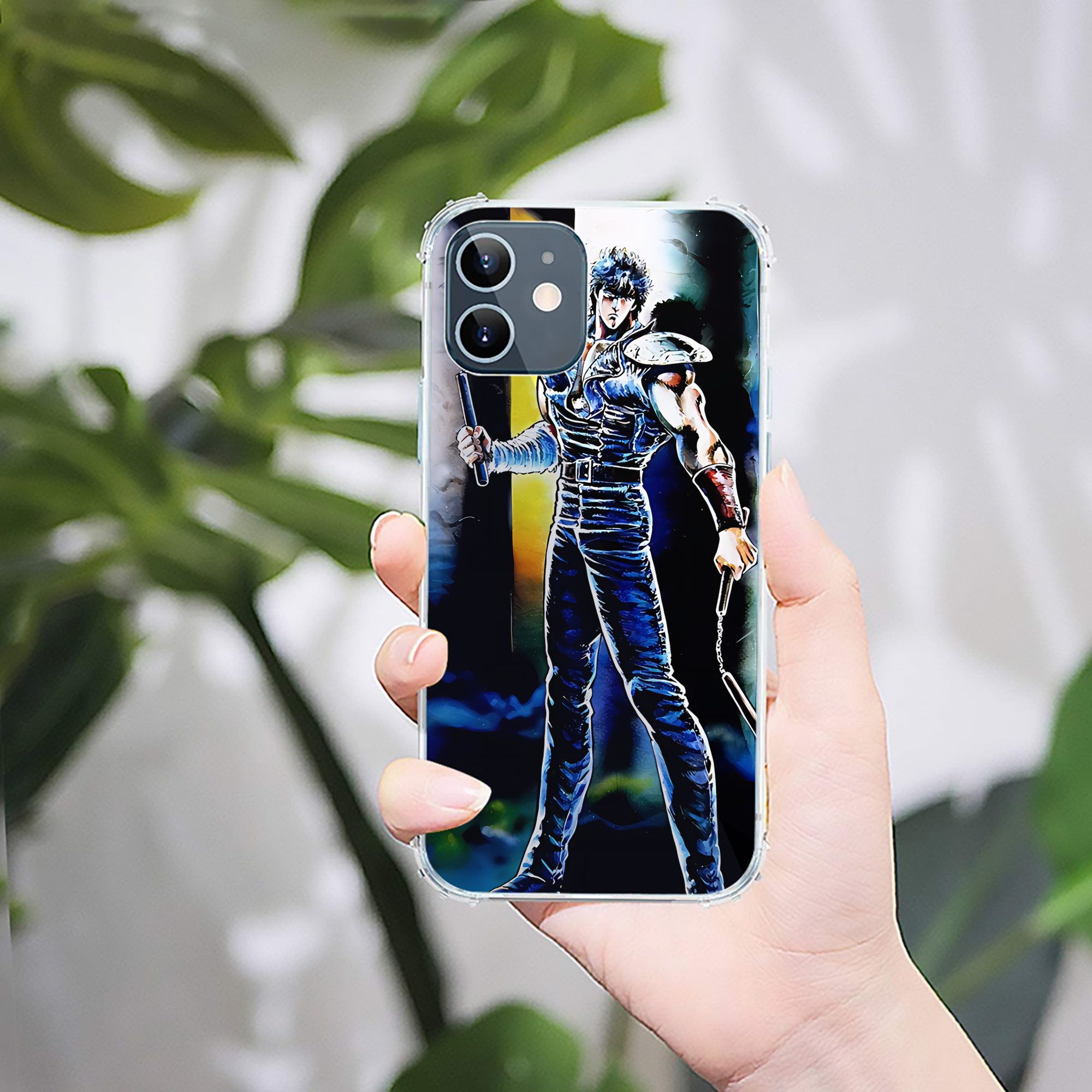 （画像用） 北斗の拳 Fist of the North Star 【iPhone 12シリーズ対応】透明スマホケース（クリアソフトケース）